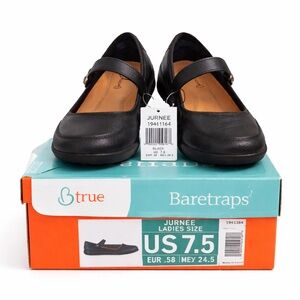 Baretraps True Journee Black Mary Jane Comfort Flats Women’s Size 7.5